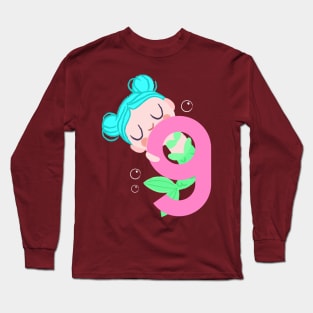 Mermaid Series: Number 9 Long Sleeve T-Shirt